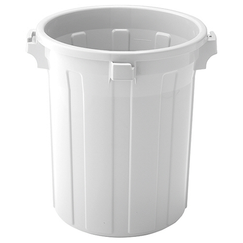 抗菌ﾍﾟｰﾙ 丸型 75L 本体 ﾗｲﾄｸﾞﾚｰ 1台画像