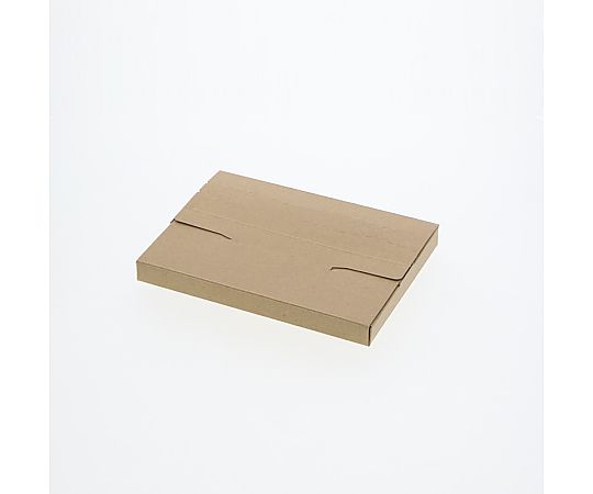 ダンボール　ラクポスBOX　195-20　10枚 箱が横向きに積まれ、側面には模様が描かれている様子