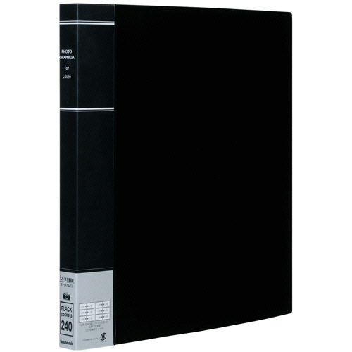 ﾌｫﾄｸﾞﾗﾌｨﾘｱ L判3段×2列 240枚収容 ﾌﾞﾗｯｸ 1冊画像