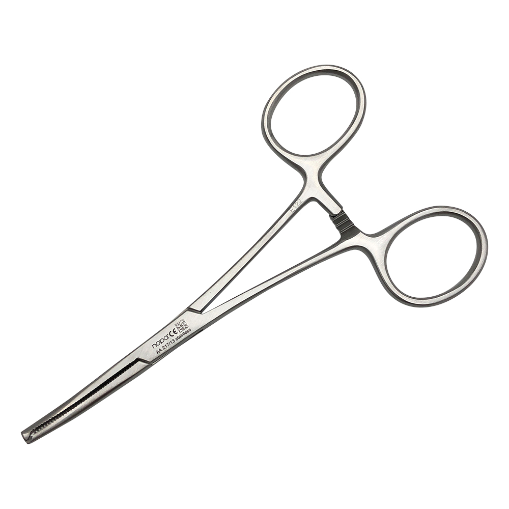 コッフェル止血鉗子　有鈎　曲　130mm