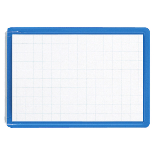 ｿﾌﾄ名札(安全ﾋﾟﾝ･ｸﾘｯﾌﾟ両用型)(ｲﾀﾒﾝｸﾘｯﾌﾟ) 50×75mm 青 1ｾｯﾄ(50個)画像