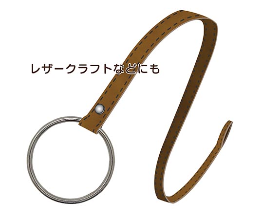 ステンリング　内径80mm×線径6mm 艶やかなメタリック仕上げのリングが、真上から見た状態で配置されている