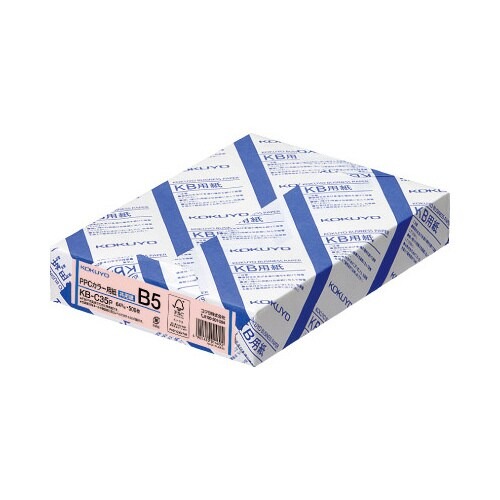 ＰＰＣカラー用紙共用紙６４ｇ　Ｂ５　５００枚桃画像