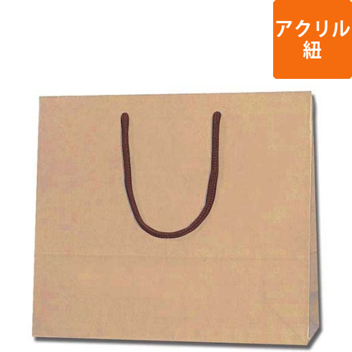 手提げ紙袋（クラフト・アクリル紐・幅330×マチ100×高さ290mm）画像