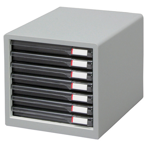 ﾚﾀｰｹｰｽ A4ﾀﾃ ｽﾘﾑ7段 ﾗｲﾄｸﾞﾚｰ 1台画像