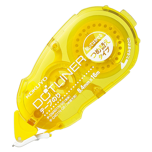 ﾃｰﾌﾟのり ﾄﾞｯﾄﾗｲﾅｰ 貼ってはがせるﾀｲﾌﾟ 詰替用 8.4mm×16m 1ｾｯﾄ(10個)画像