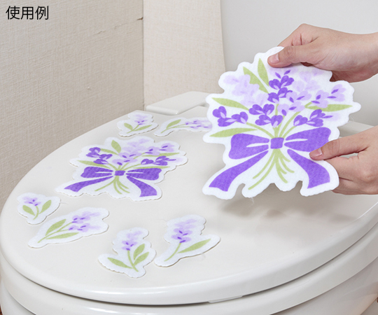 トイレの消臭シート　リボン　バイオレット画像