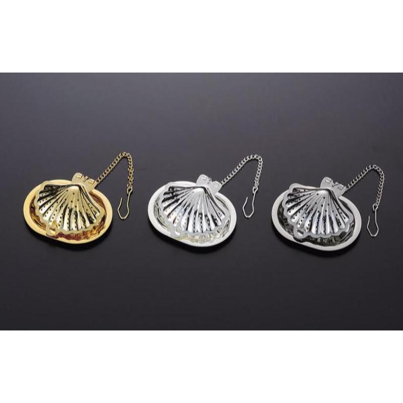喫茶用品 シェル型ストレーナー ゴールド画像