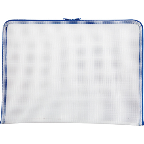 Wﾌｧｽﾅｰ ﾒｯｼｭｹｰｽ がばっと180度開く B4 ﾌﾞﾙｰ 1枚画像