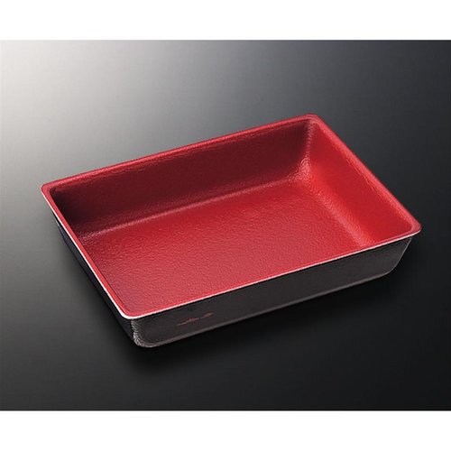 寿司容器 角折 1合 赤-ねごろ 身 中央化学 [ケース販売]