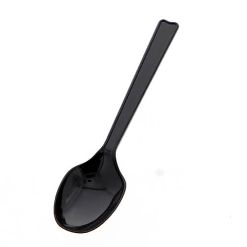 HEIKO プラスチックスプーン 16cm 個包装 黒 100本