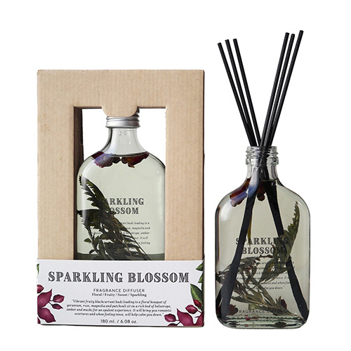 Botanical Bottles ﾃﾞｨﾌｭｰｻﾞｰ ｽﾊﾟｰｸﾘﾝｸﾞﾌﾞﾛｯｻﾑ 180ml 1ｾｯﾄ