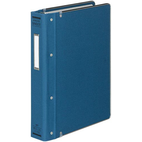 バインダーＭＰ　Ｂ５縦２００枚収容　総布貼　青４冊画像