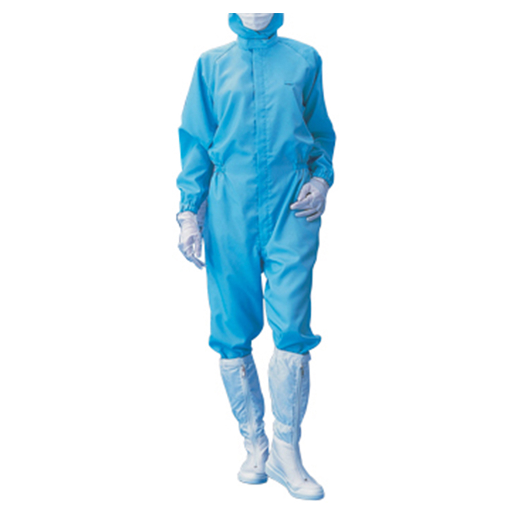 無塵衣・AS199C 男女兼用ツナギ服 青 S画像