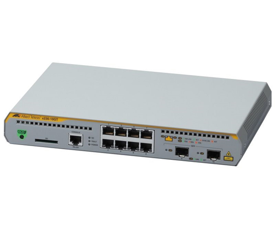 レイヤー2plusギガビット・インテリジェントスイッチ　AT-x230-10GT　10/100/1000BASE-Tx8　SFPスロットx2画像