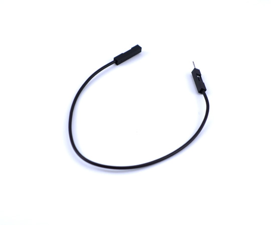 ブレッドボード・ジャンパーコード（オス-メス）　15cm　黒　10本入り