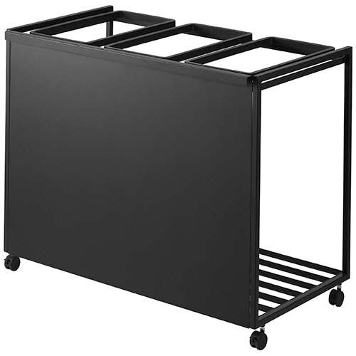 目隠し分別ﾀﾞｽﾄﾜｺﾞﾝ ﾀﾜｰ 45L 3分別 ﾌﾞﾗｯｸ 1台画像