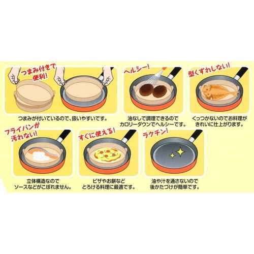 ヘルシー　調理用シート　30枚入 パッケージが上から見える状態で、シートが折りたたまれて重なっている様子