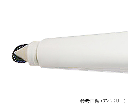 ペンタイプマップメーター　アイボリー 横から撮影されており、キャップが外された状態の活用中の様子