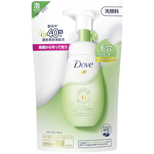 ﾀﾞｳﾞ ﾃﾞｨｰﾌﾟﾋﾟｭｱ ｸﾘｰﾐｰ泡洗顔料 つめかえ用 125ml 1個画像
