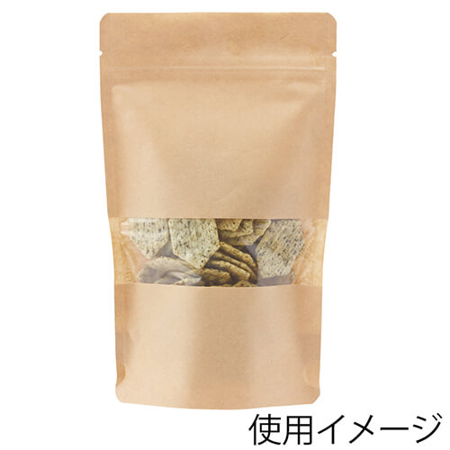 テイクアウトやパッケージに！窓付きのチャックスタンド袋