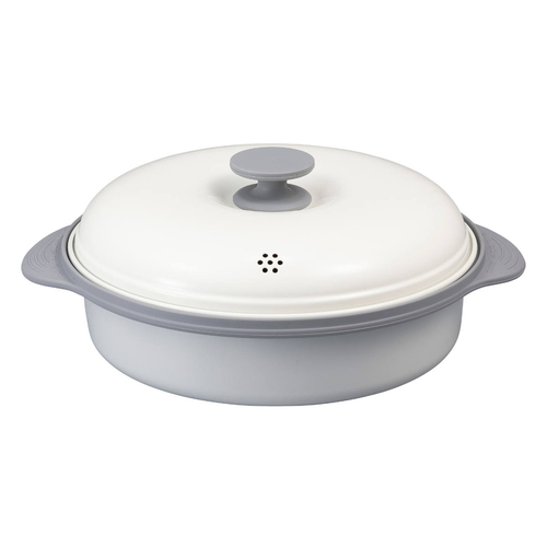 レンジパン　深型　copan　レンジグリル　蒸し皿付き　食洗機対応　電子レンジ調理器画像