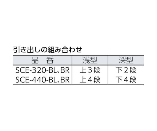 221267 スーパークリアチェスト ホワイト/クリアブラウン 1段タイプ 透明な扉と木目調の側面を持つ引き出しが見える状態