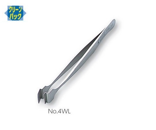 フラットピンセット　幅広　特殊鋼画像