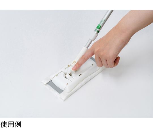 ワンプッシュトイレワイパー 145×80×666mm 商品の上部から見たデザインと形状が確認できる状態