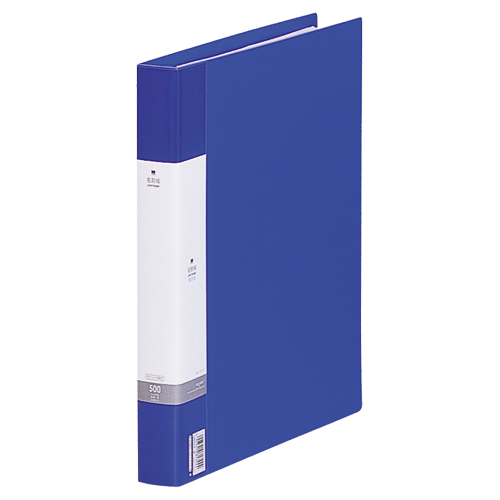 ﾘｸｴｽﾄ 名刺帳(ﾎﾟｹｯﾄ交換ﾀｲﾌﾟ) A4ﾀﾃ 30穴 500ｶｰﾄﾞ ﾖｺ入れ 青 1冊画像