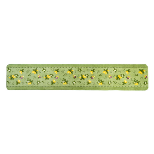 プロヴァンスシエル　キッチンマット　約45×240cm　G　グリーン画像