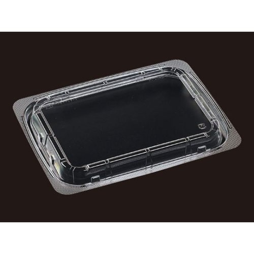 T-BOX-28-21内嵌合蓋 APエコ [ケース販売] 黒い蓋の特徴的なデザインが見える状態
