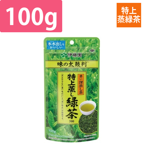 味の太鼓判　特上蒸し緑茶　500　100g画像