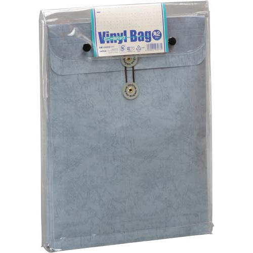 ビニールバッグ　角２ブルー画像