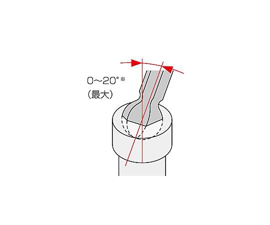 ボールポイントレンチセット 角度の異なるレンチが整然と並んでいる様子