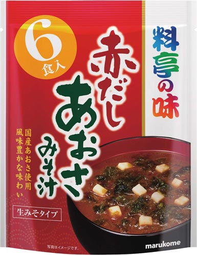 お徳用料亭の味　赤だしあおさ　６食画像