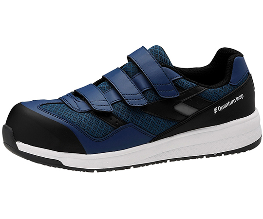 JSAA　A種認定　高反発作業靴　Quantum　leap　静電　ネイビー　25.5cm画像