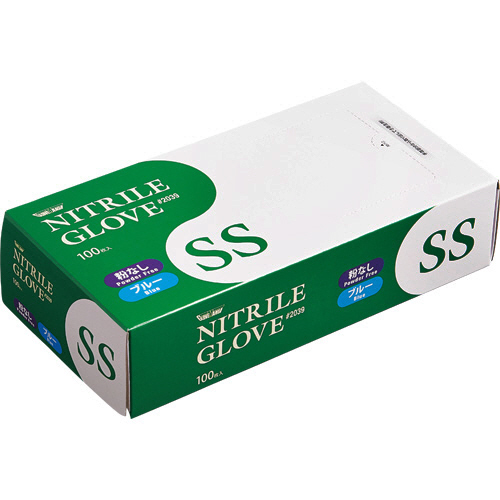 ﾆﾄﾘﾙ 使いきり極薄手袋 粉なし ﾌﾞﾙｰ SS 1ｾｯﾄ(3000枚:100枚×30箱)画像