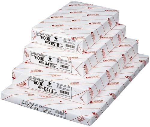 ＰＰＣ用紙タイプ６０００　７０ＷＢ５　５００枚×５画像