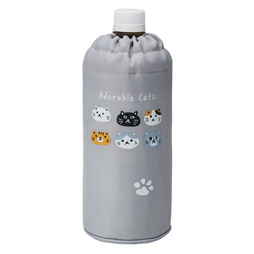 ペットボトルカバー 680ml ネコのあつまり | P-3712 | トルネ | 日用品