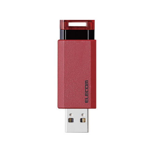 ＵＳＢ３．１メモリー　ノック式　６４ＧＢ　レッド