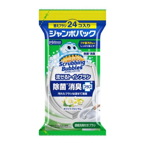 ＳＢ流せるトイレブラシ除菌消臭Ｗブロッサム替２４個画像