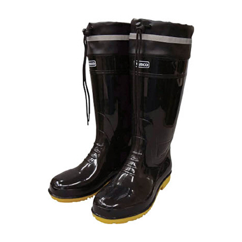 耐油安全ﾌﾞｰﾂ ﾌｰﾄﾞ付 L 黒 1足画像