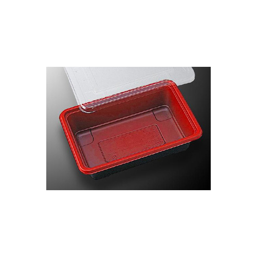 中央化学 どんぶり容器 CT カツ重 赤-BK (ボ) セット画像