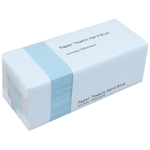 ﾍﾟｰﾊﾟｰﾀｵﾙ ﾊｰﾄﾞﾀｲﾌﾟ･ﾌﾞﾙｰ(ｴｺﾉﾐｰ) 200枚/ﾊﾟｯｸ 1ｾｯﾄ(5ﾊﾟｯｸ)画像