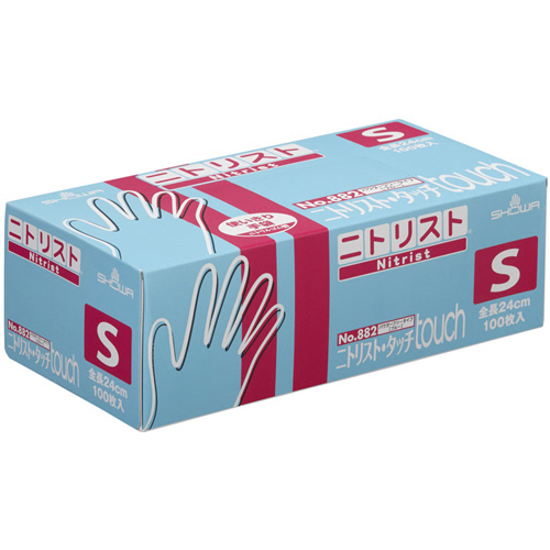 No.882 ﾆﾄﾘｽﾄ･ﾀｯﾁ ﾊﾟｳﾀﾞｰﾌﾘｰ S ﾌﾞﾙｰ 1箱(100枚)画像