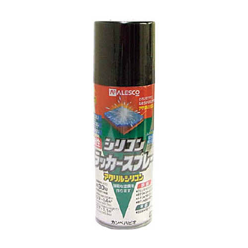油性シリコンラッカースプレー　420ml　黒　1個画像