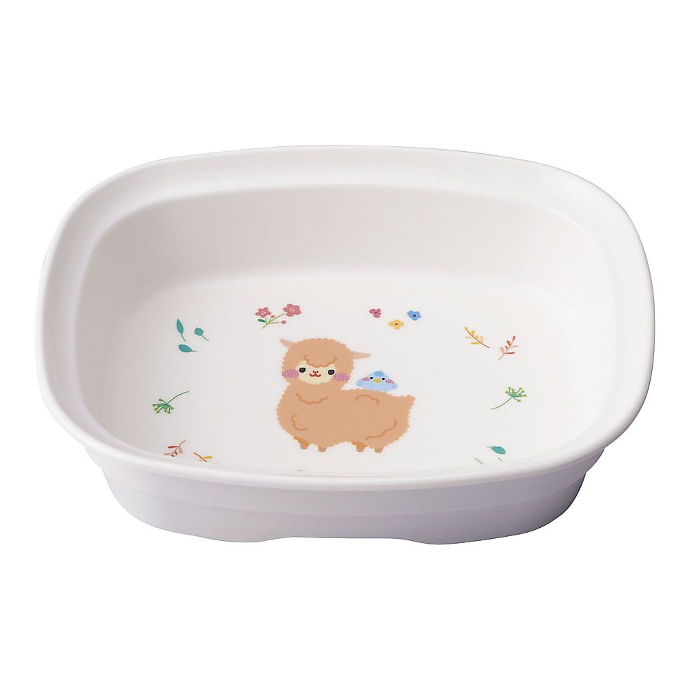メラミン食器　アルパカーナ　白　角小鉢画像