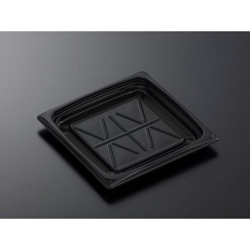 中央化学 軽食容器 CT葵 16-16A BK 本体画像