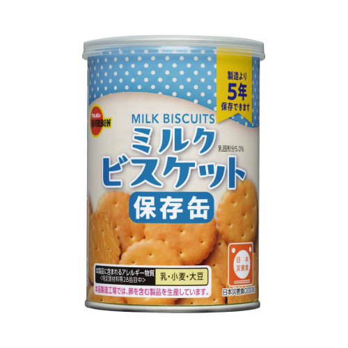 缶入ミルクビスケット７５ｇ×２４缶画像